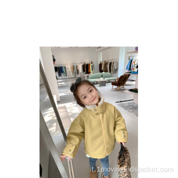 Abbigliamento per bambini con giacca di pelliccia di coniglio alla moda